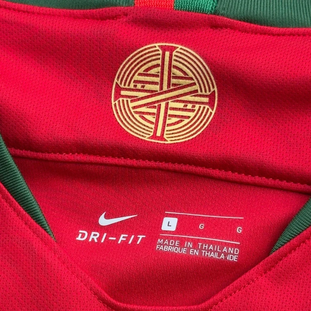 Modern 2018 Nike Authentic Swoosh Portugal Soccer Jersey Short Sleeve Tee Shirt